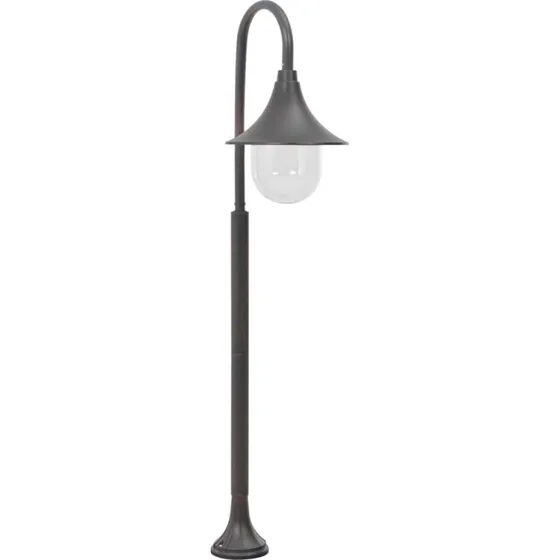 vidaXL havestolpelampe E27 120 cm aluminium bronzefarvet