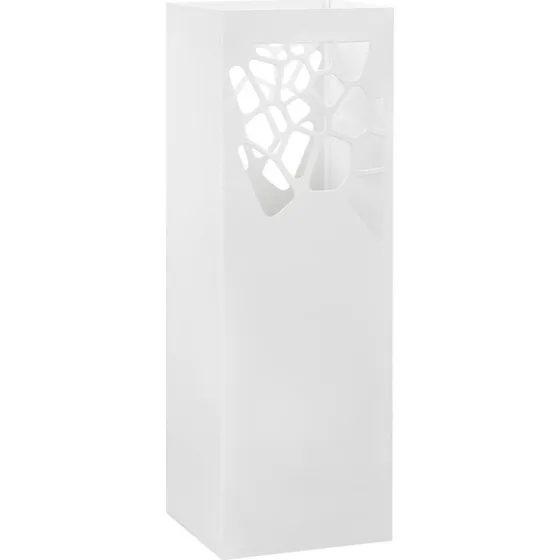 vidaXL Paraplystativ i pulverlakeret stl, hvid 48,5 cm