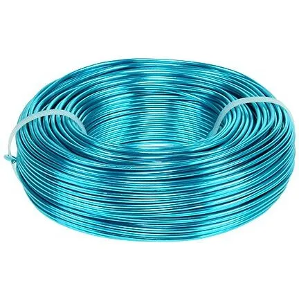 Aluminiumtråd Ø2 mm 500 g 60 m turkis