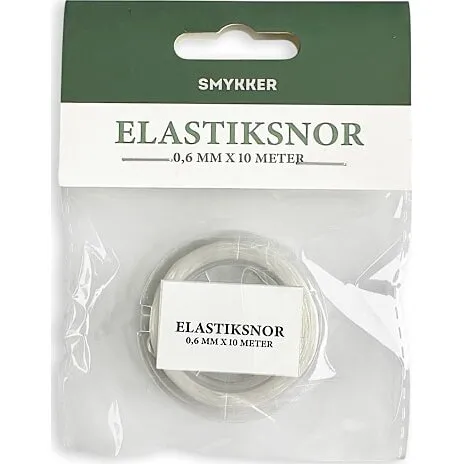 Elastiksnor flad 0,6 mm x 10 m