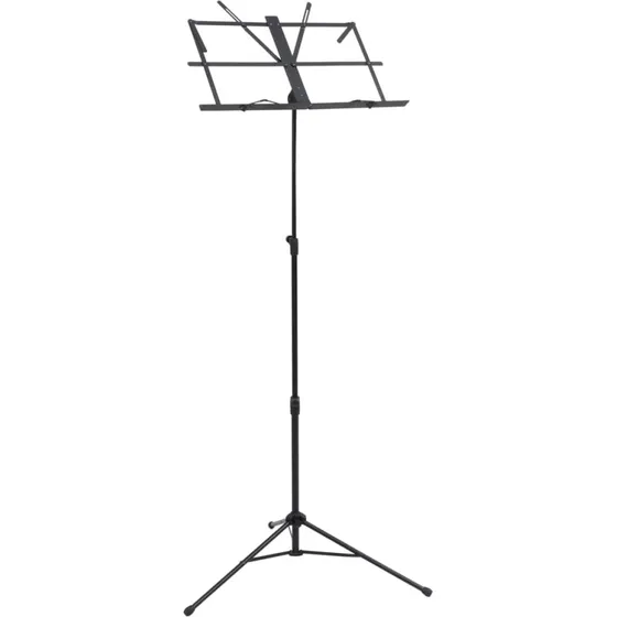 vidaXL nodestativ i stl, hjdejusterbart  sort