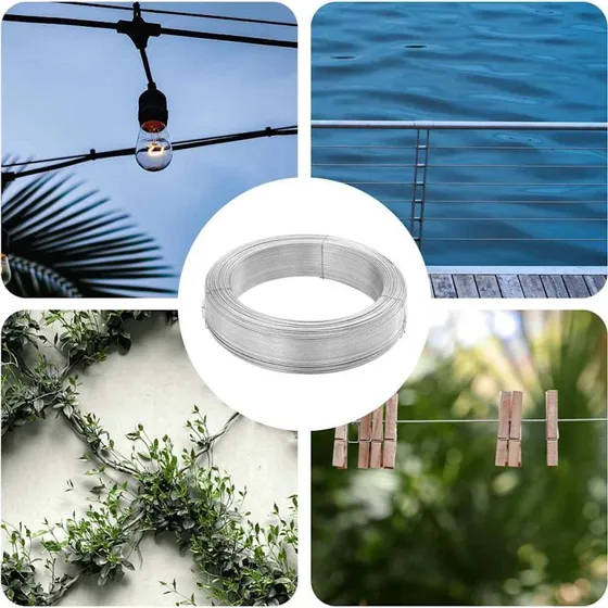 vidaXL hegnsbindetrd 250 m 3,8 mm galvaniseret stl