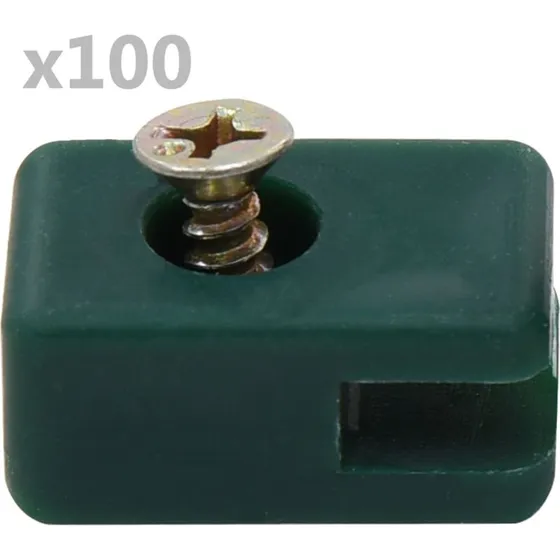 vidaXL trdholder med skrue til havehegn 100 st, grn