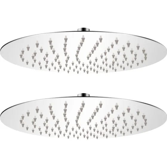 vidaXL Rain brusehoved 2 stk. rustfrit stl  25 cm