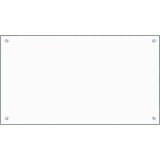vidaXL stnkplade 90x50 cm hrdet glas, gennemsigtig