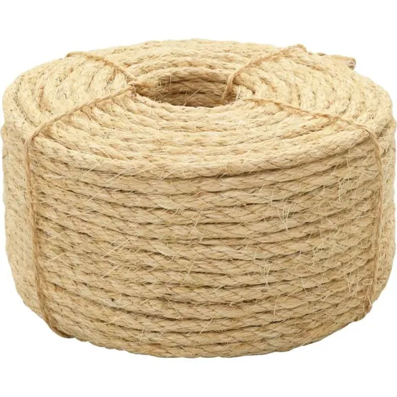 vidaXL reb 100% sisal 6 mm x 100 m