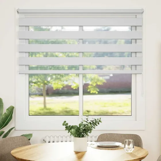 vidaXL zebragardin 140x175 cm hvid