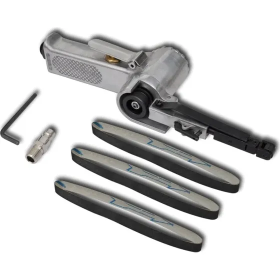 vidaXL pneumatisk bndsliber med 3 slibebnd (60/80/120)