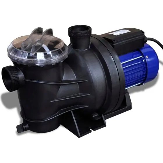 vidaXL elektrisk poolpumpe 800 W, bl