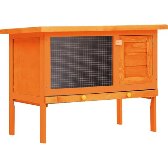 vidaXL udendrs bur til sm kledyr 1-niveau i tr