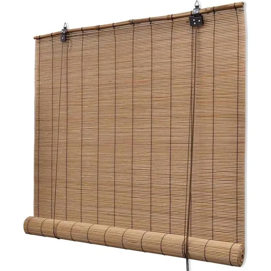 vidaXL rullegardin bambus 150x220 cm brun