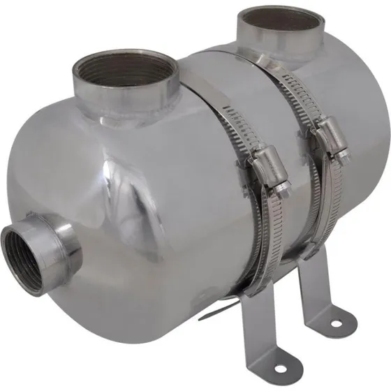 vidaXL varmeveksler til pool 292 x 134 mm 28 kW