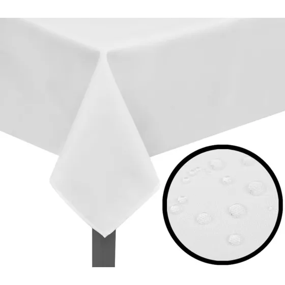 Classic 5-pak bordduge hvid 220 x 130 cm