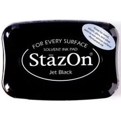 StazOn stempelpude 6 x 9,5 cm - sort