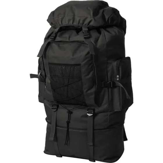 vidaXL Rygsk Army-Style XXL 100 L, sort