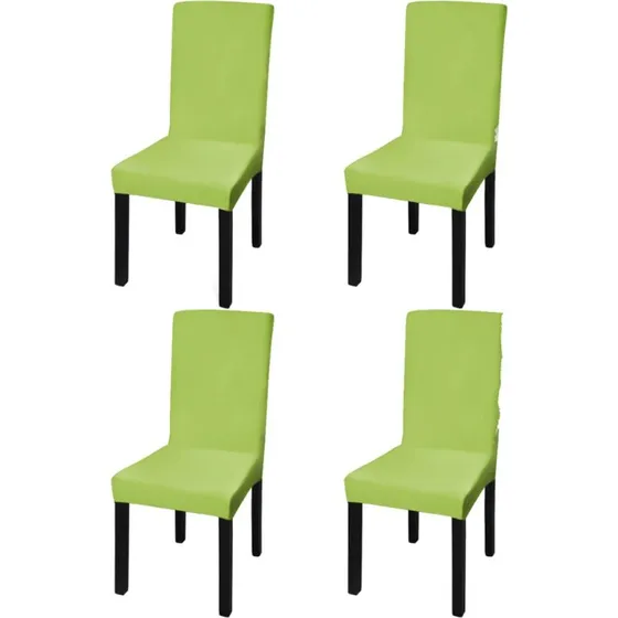 vidaXL stolebetrk i stretch, 4 stk. blegrn