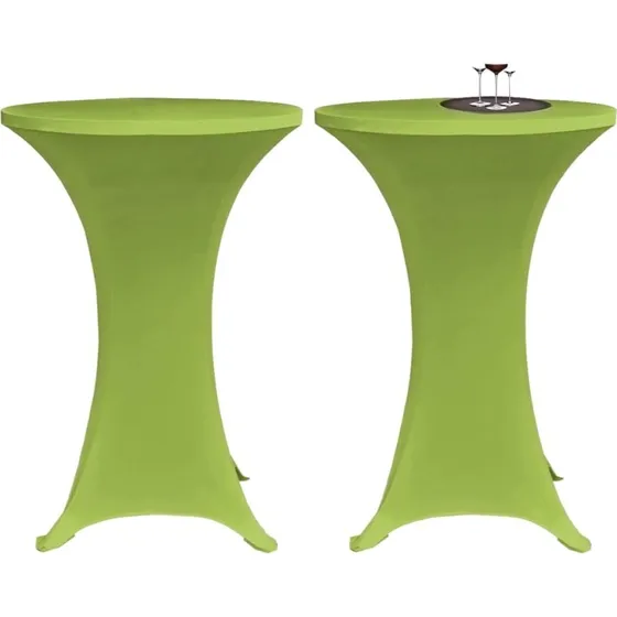 vidaXL bordovertrk i stretch 2 stk. 80 cm grn