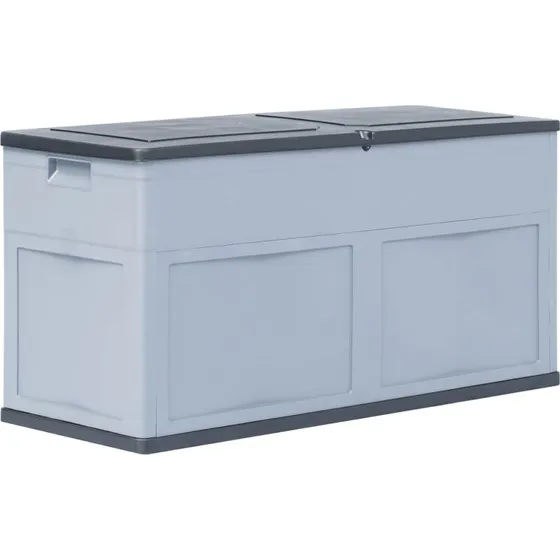 vidaXL hyndeboks 320 L  gr/sort