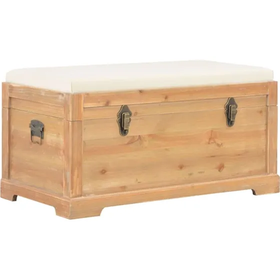 vidaXL opbevaringskiste med hynde 80x40x40 cm MDF