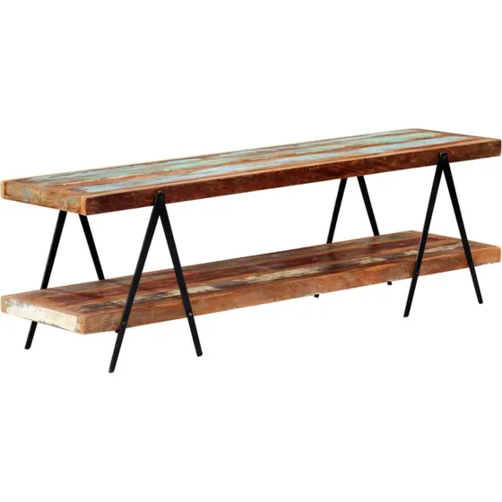 vidaXL TV-skab 160x40x50 cm massivt genbrugstræ