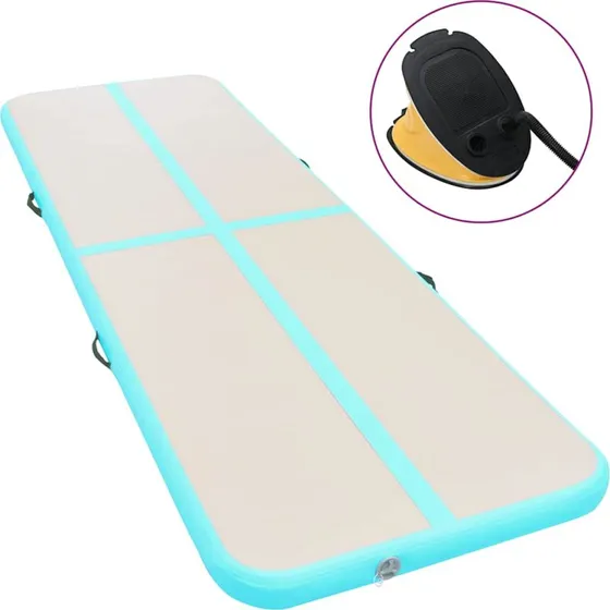 vidaXL Oppustelig gymnastikmtte 70010010 cm PVC grn