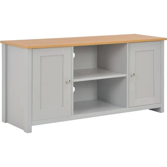vidaXL TV-bord 120x39x58 cm, grå/natur