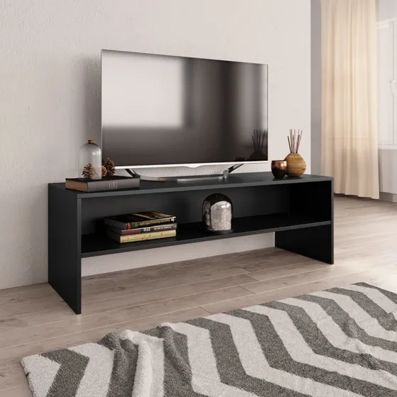 vidaXL TV-bord 120x40x40 cm konstrueret træ, sort