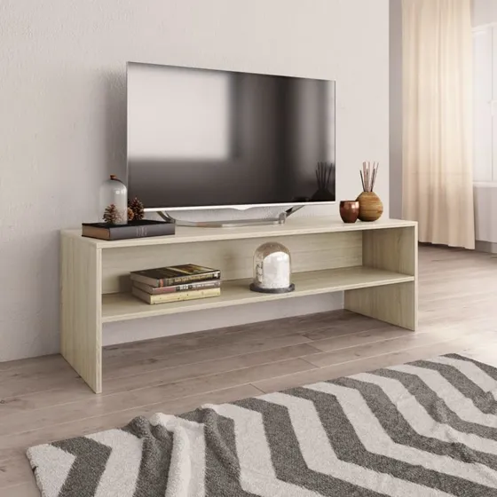 vidaXL TV-bord 120x40x40 cm konstrueret træ Sonoma-eg