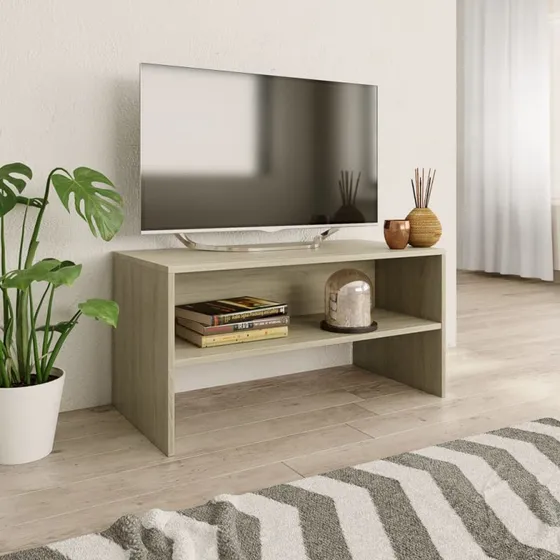 vidaXL TV-bord 80x40x40 cm konstrueret træ Sonoma-eg