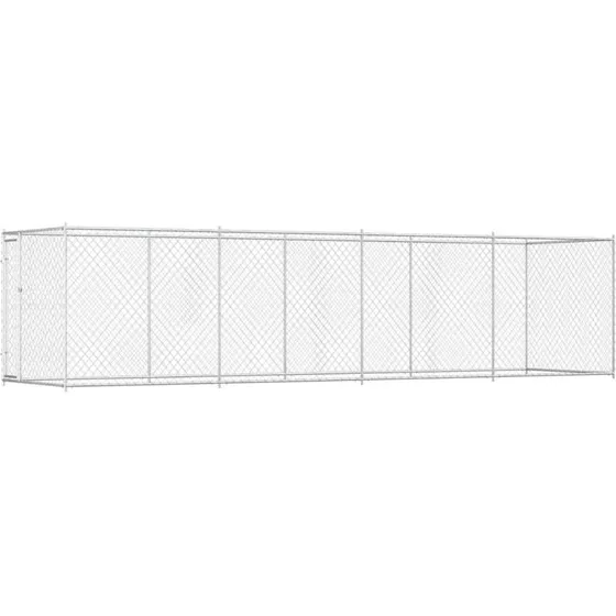 vidaXL udendrs hundelbegrd 760x192x185 cm