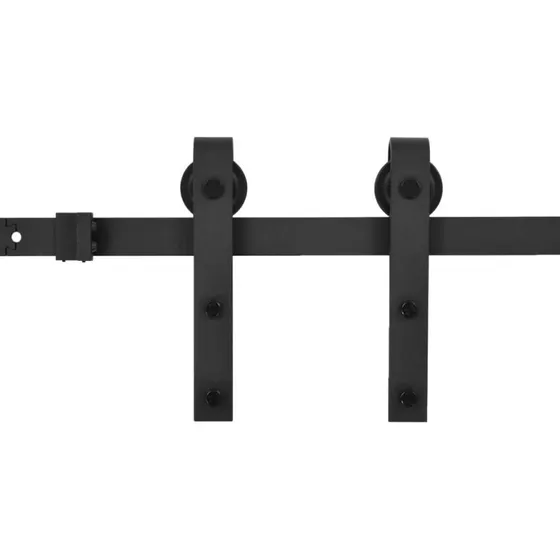 vidaXL SKIEN skinnest til skydedr 183 cm stl/sort