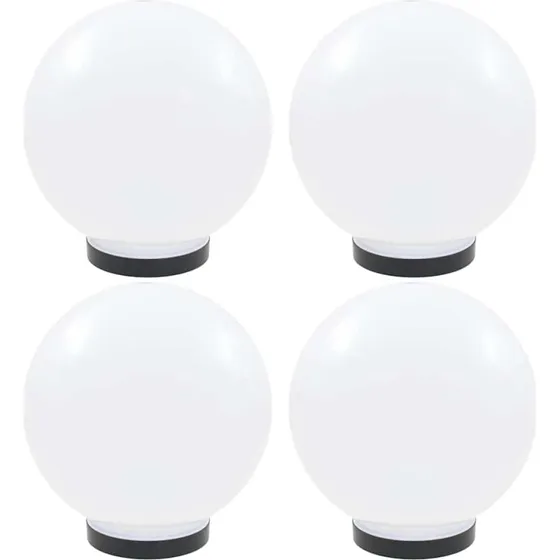 vidaXL LED-kuglelamper 4 stk. 25 cm PMMA