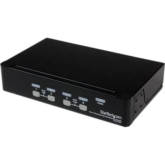 StarTech 4-port VGA USB KVM-switch SV431DUSBU, sort