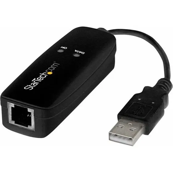 StarTech USB56KEMH2 56K USB-til-RJ11 modemadapter, sort