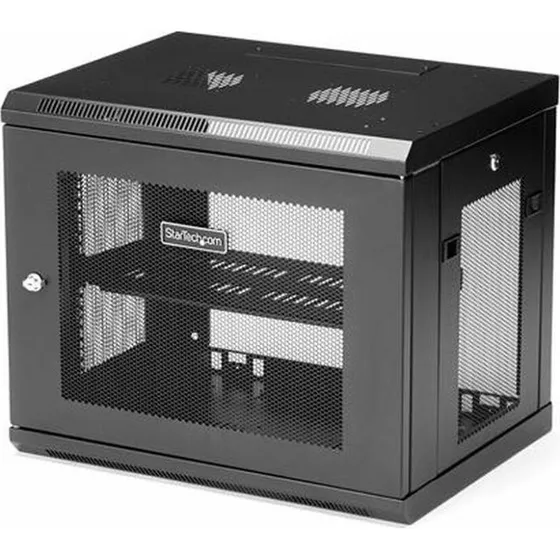 StarTech.com 19" 2-post vghngt rack 9U, justerbar 615" (RK9WALM) - sort