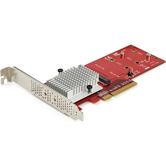 StarTech.com PEX8M2E2 Dual M.2 PCIe 3.0 x8 Adapter (rd)