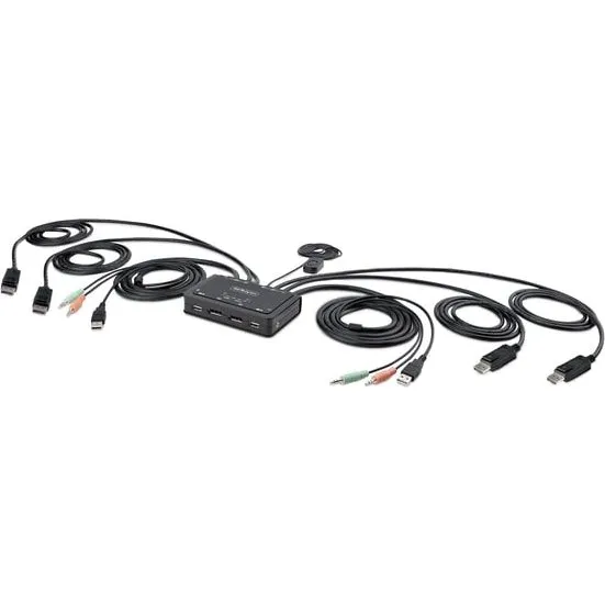 StarTech.com C2-DD46-UA2-CBL-KVM 2-port DisplayPort KVM 4K60 1,5m