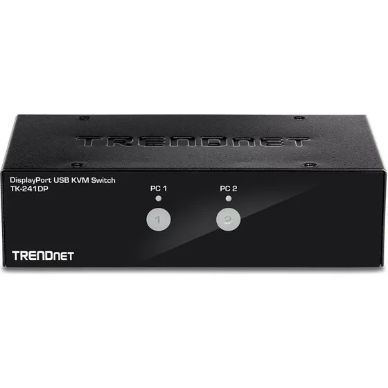 TRENDnet TK-241DP KVM-switch DisplayPort 2-porte, sort