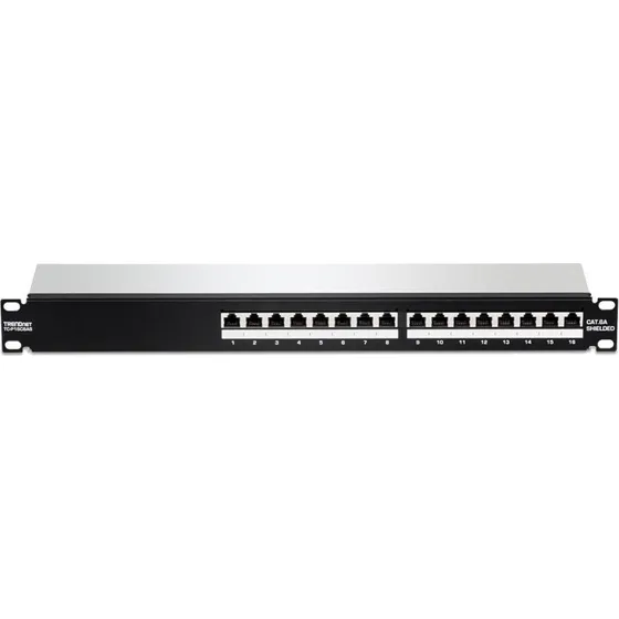 TRENDnet TC-P16C6AS 16-port Cat6a STP 1U patchpanel