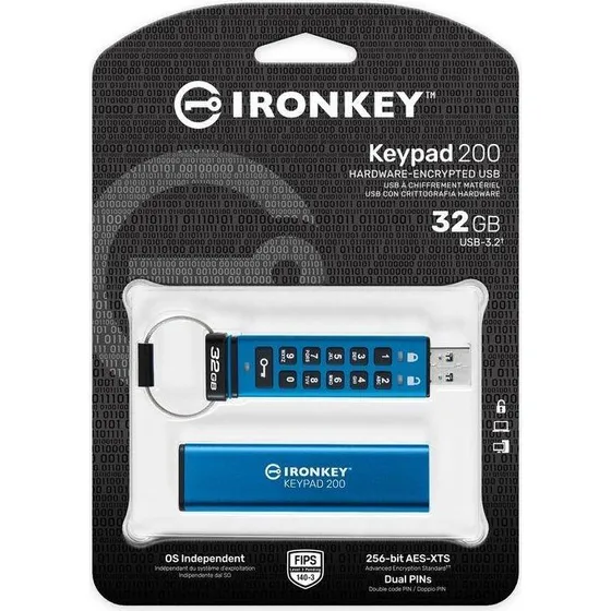 Kingston IronKey Keypad 200 32 GB - Bl