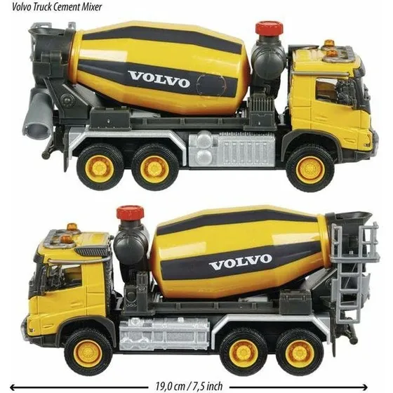 Majorette Volvo betonblander 19 cm – gul (legetøjslastbil)