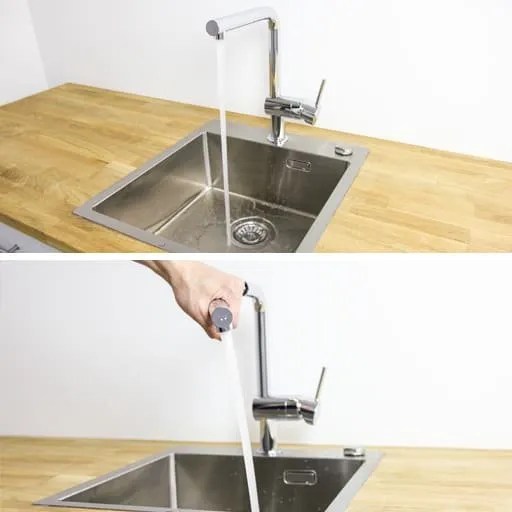 Grohe Minta kkkenarmatur L-tud med udtrk, krom