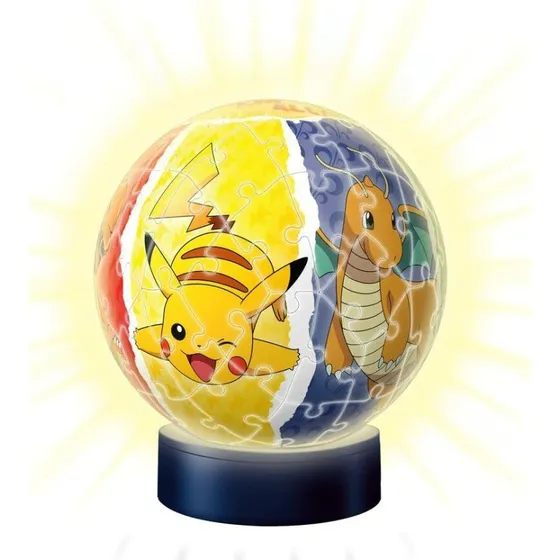 Pokémon 3D nattelampe-puslespil, 72 dele