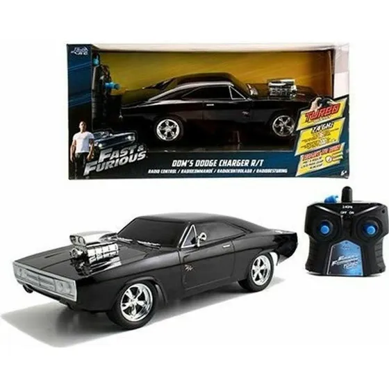 Simba 1:24 fjernstyret Dodge Charger (Dom's 1970) - sort
