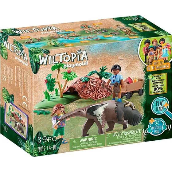 Playmobil Wiltopia - Anteater Care, 39 dele (80% genbrug)