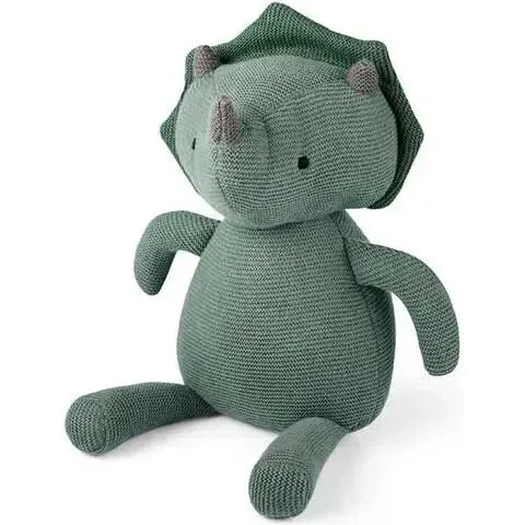 now Gabi Knit Teddy Bear Dino, økologisk strikket