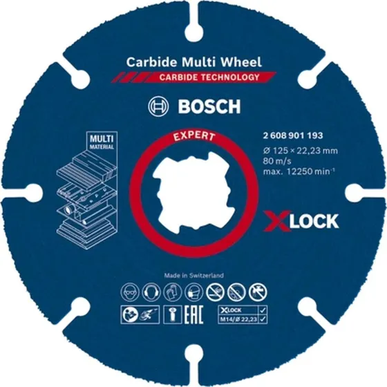 BOSCH Expert Multi karbid skreskive 125 mm til vinkelsliber