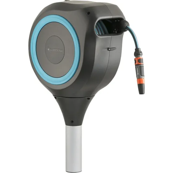 Gardena RollUp M gulvmonteret slangeopruller 20 m (turkis)