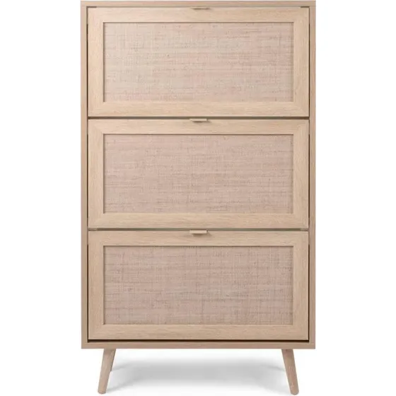 Finori Bali 49A skoskab — sonoma-eg med rørfletprint
