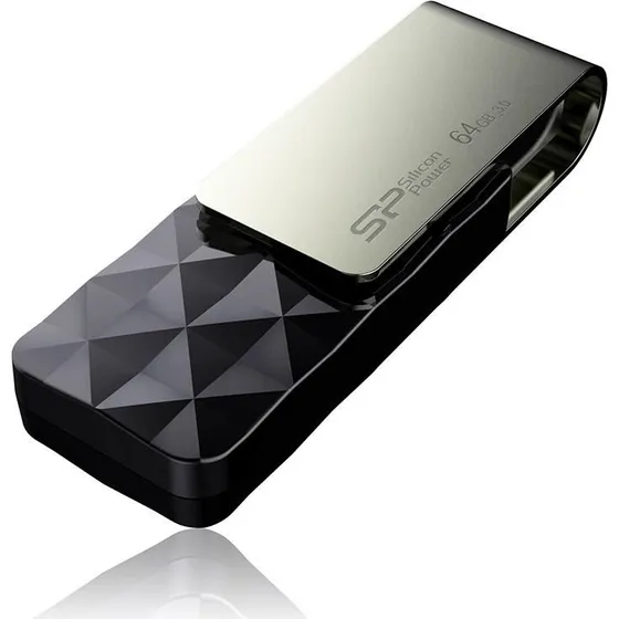 Silicon Power Blaze B30 64 GB USB 3.0, sort
